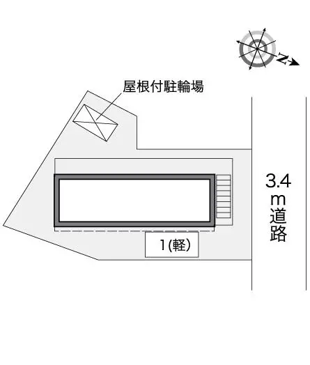 ★手数料０円★大阪市旭区赤川　月極駐車場（LP）